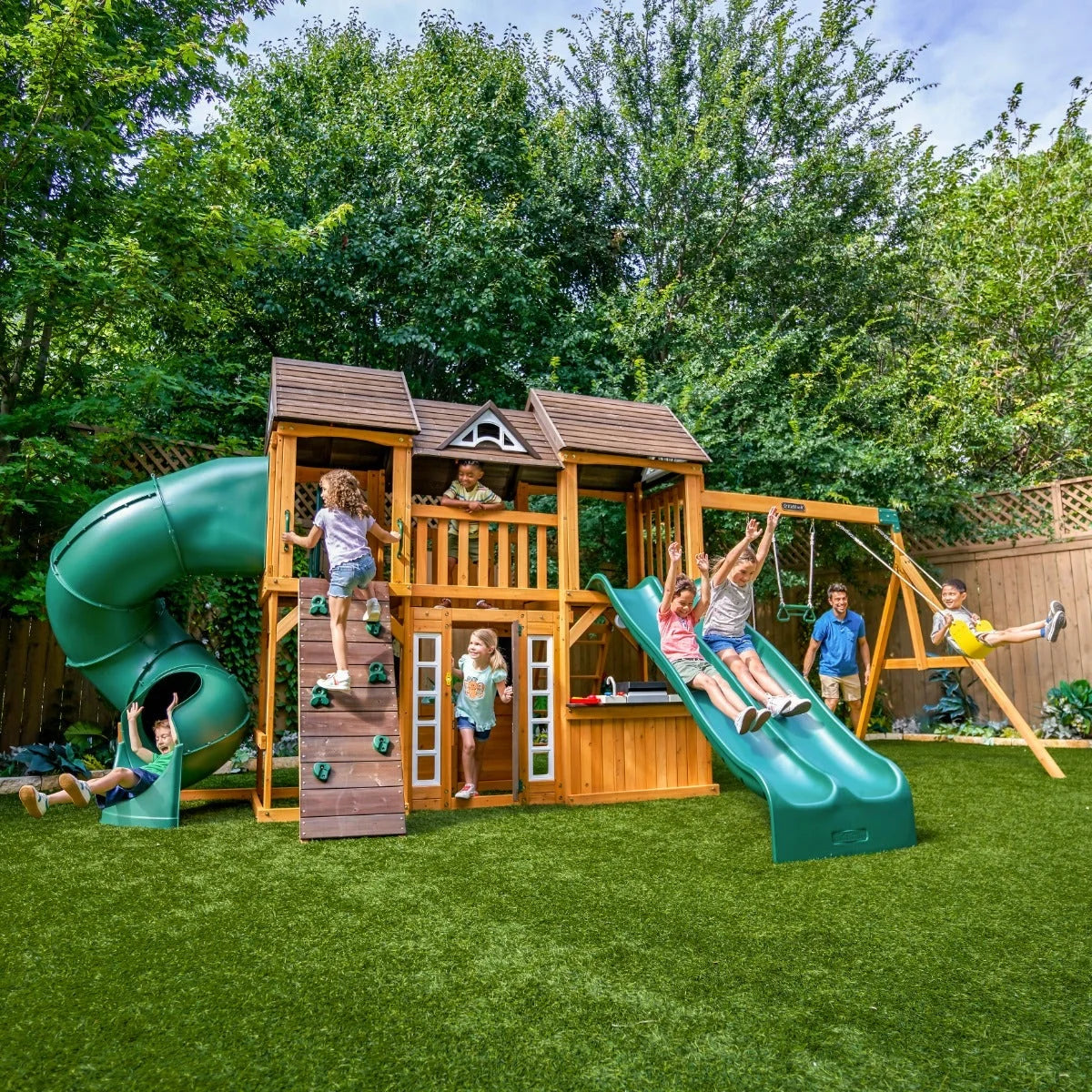 Adventure Bend Swing Set - Installation Available (Assembly)
