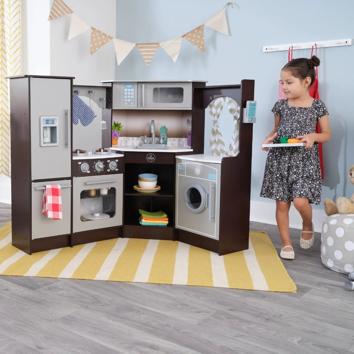 Ultimate Corner Play Kitchen - Espresso