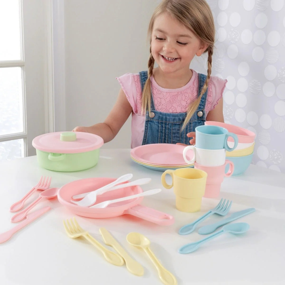 27-Piece Pastel Cookware Set