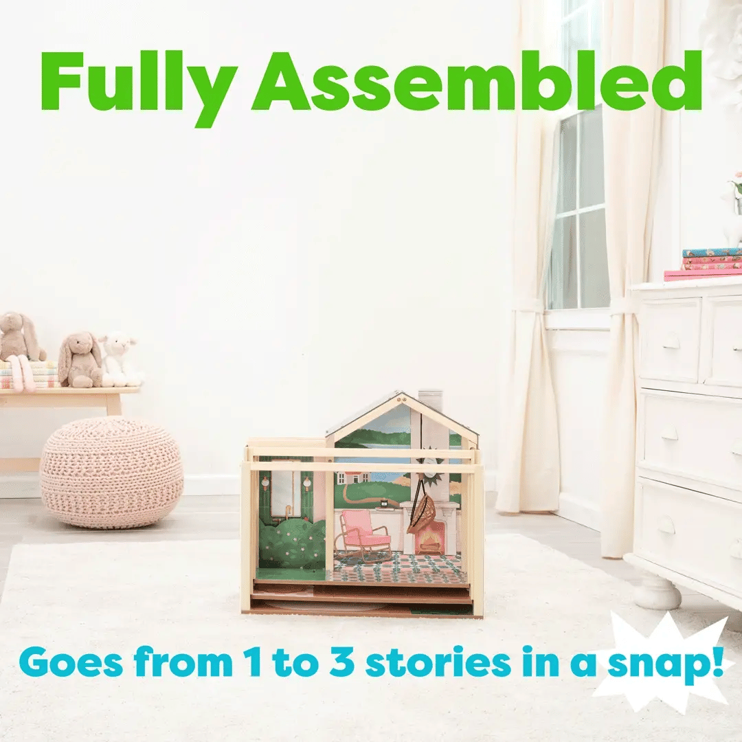 Click & Play Fully Assembled Dollhouse