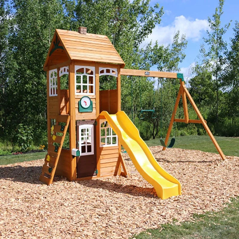 McKinley Wooden Swing Set / Playset - Installation Available (Assembly)