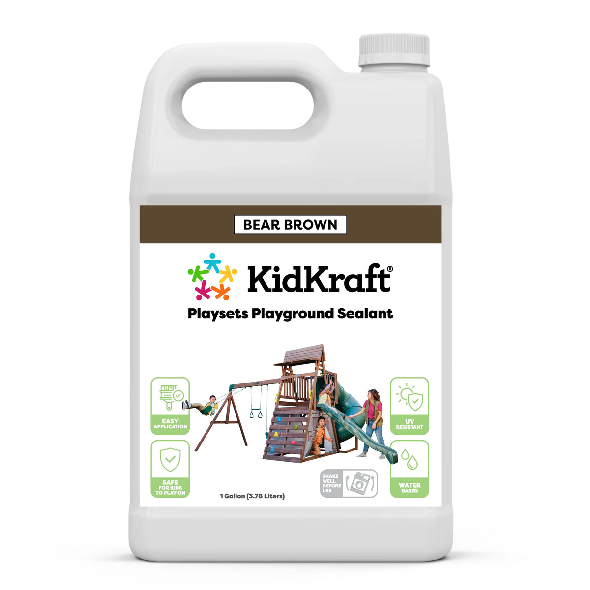 Swing Set/Playhouse Stain/Sealant – Bear Brown (1 Gallon)