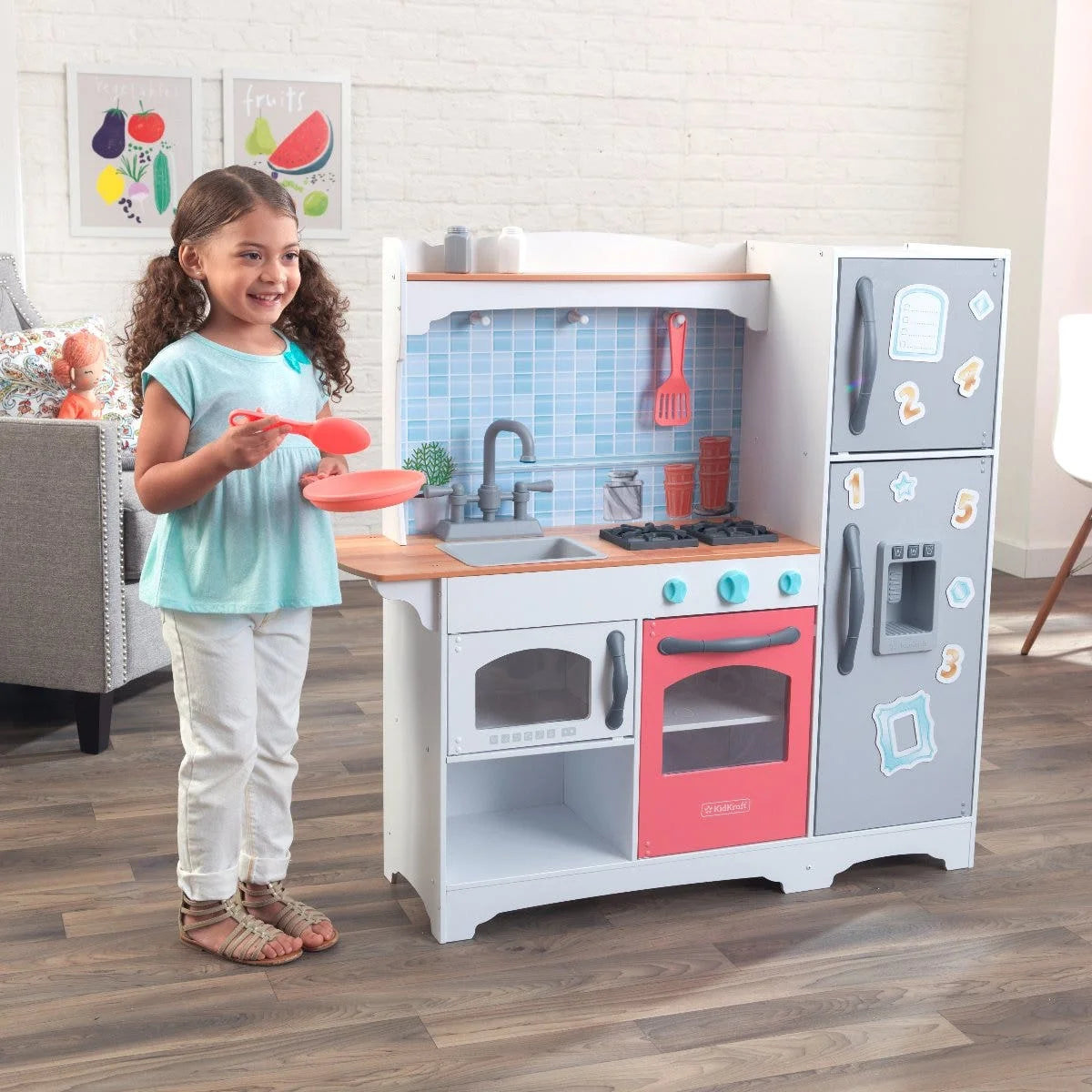 Mosaic Magnetic Coral Play Kitchen