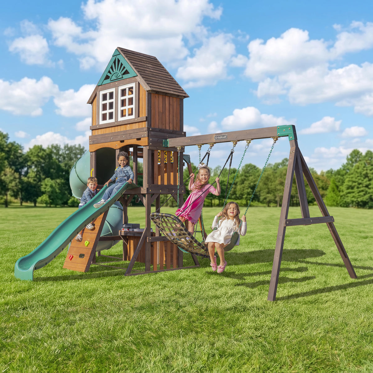 Flagstaff Fort Swing Set - Installation Available (Assembly Included)