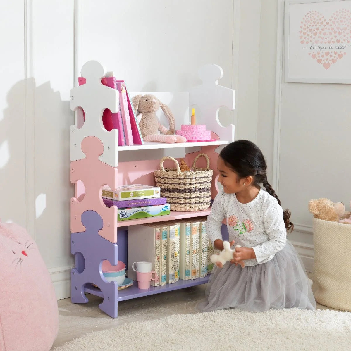 Puzzle Bookshelf - Pastel
