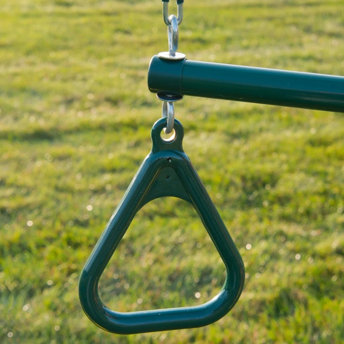 Extra Duty Green Swings & Ring/Trapeze Bar (2-Pack) by Swing-N-Slide