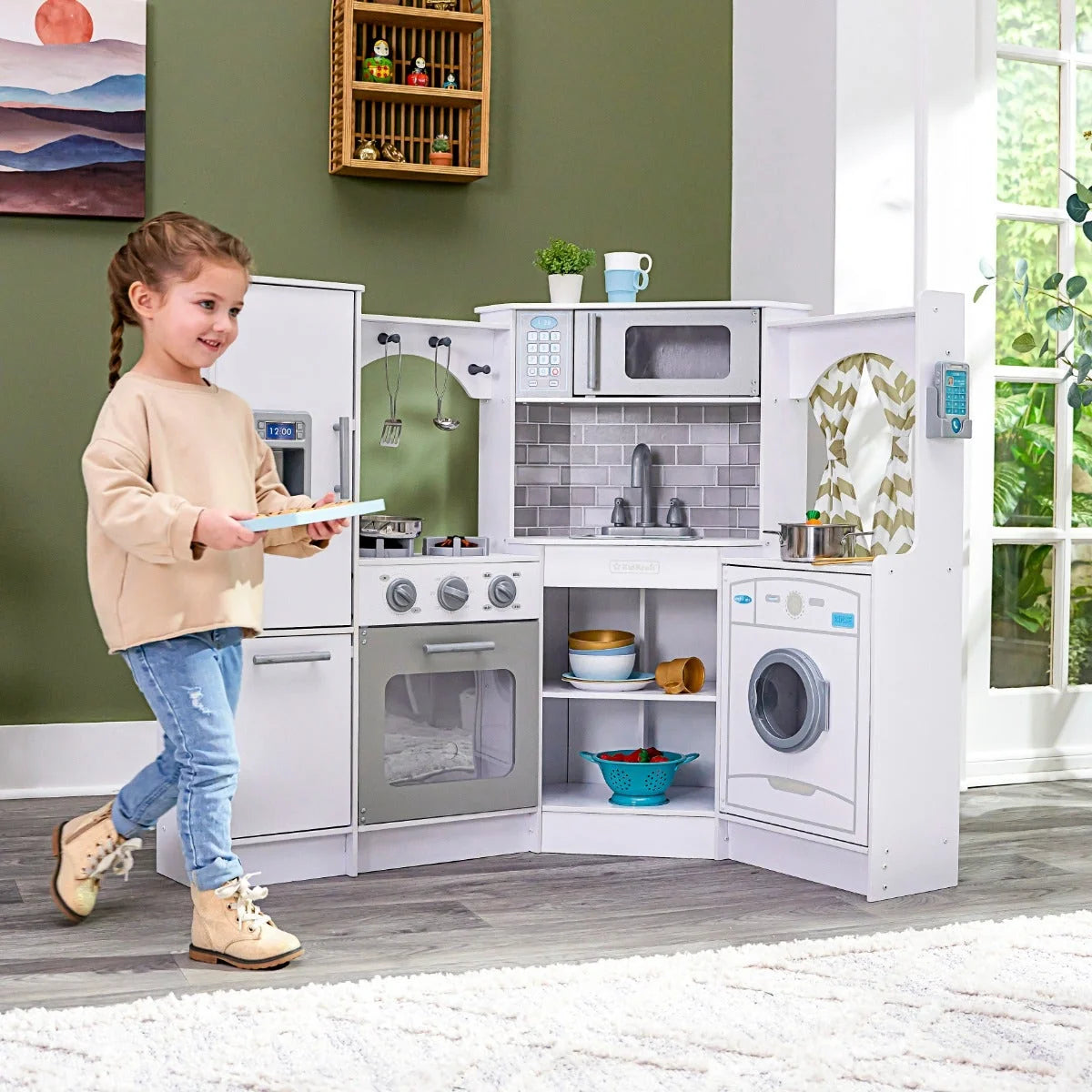 Ultimate Corner Play Kitchen - White