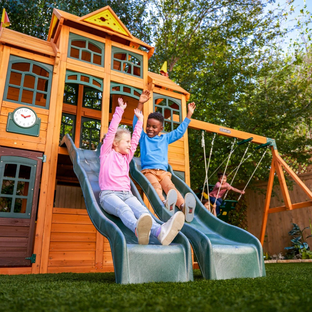 Falcon Ridge Wooden Swing Set / Playset - Installation Available (Assembly)