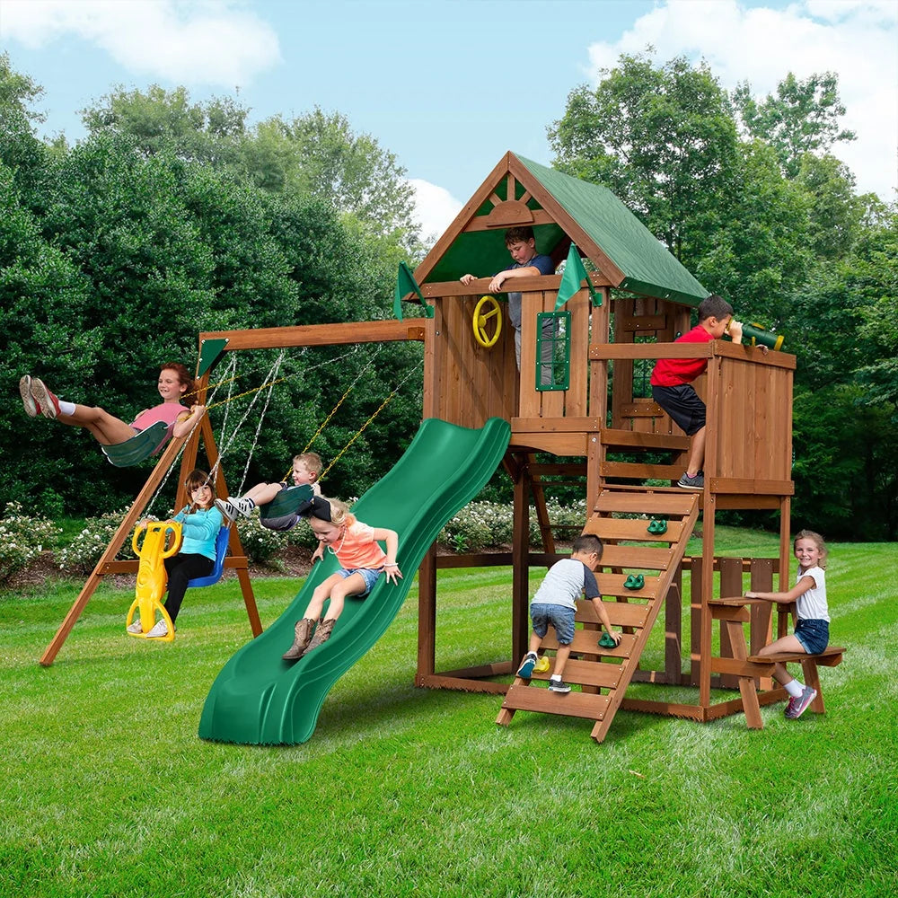 Knightsbridge Swing Set by Swing-N-Slide - Installation Available (Assembly)
