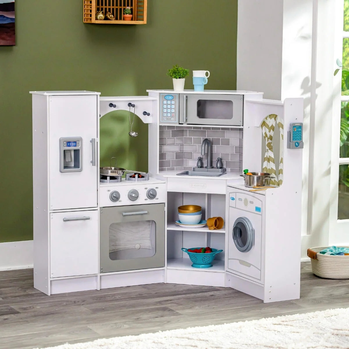 Ultimate Corner Play Kitchen - White