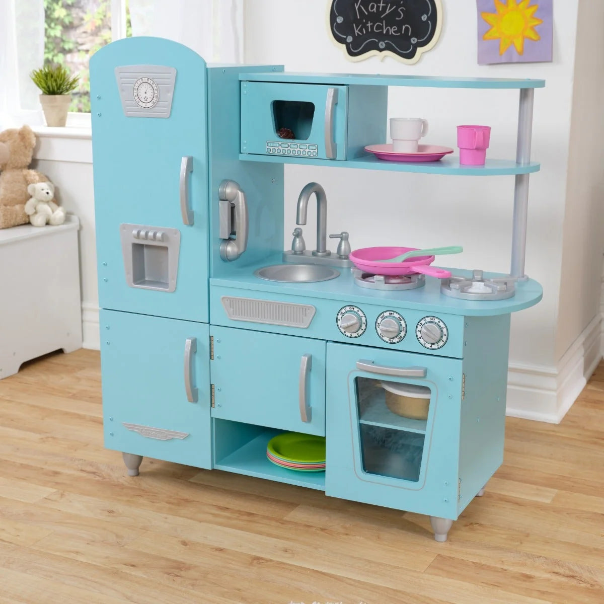Vintage Play Kitchen - Blue