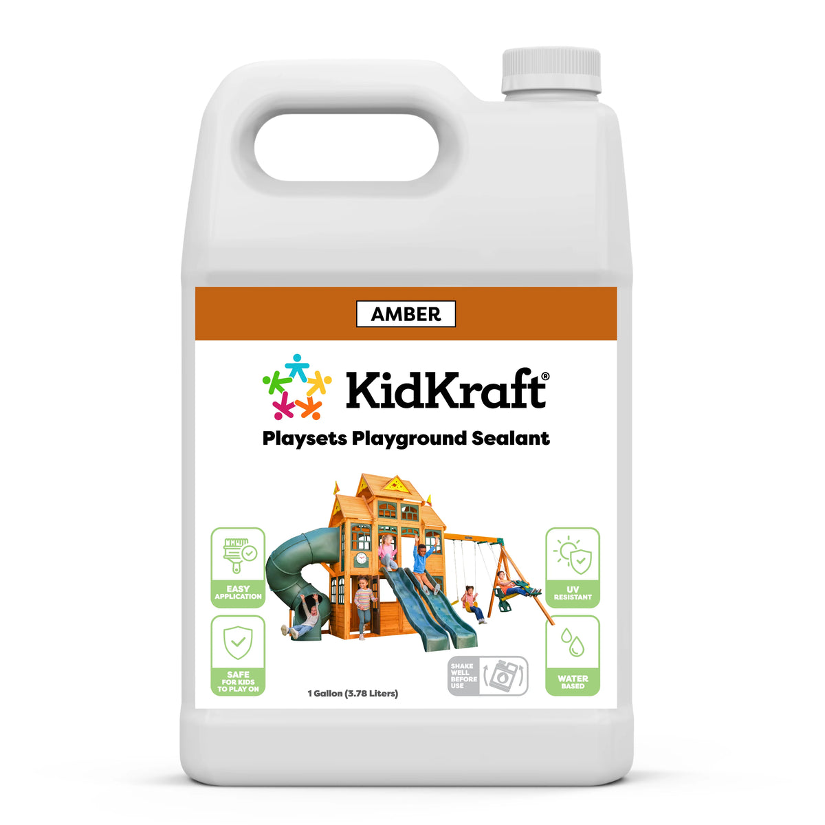 Swing Set/Playhouse Stain/Sealant – Amber (1 Gallon)