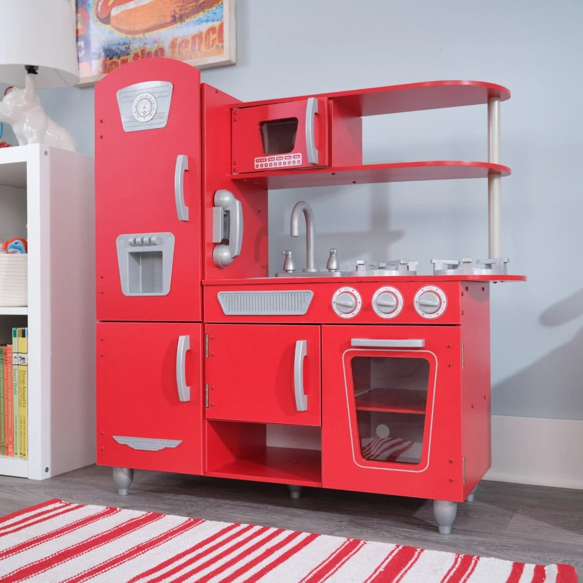 Vintage Play Kitchen - Red