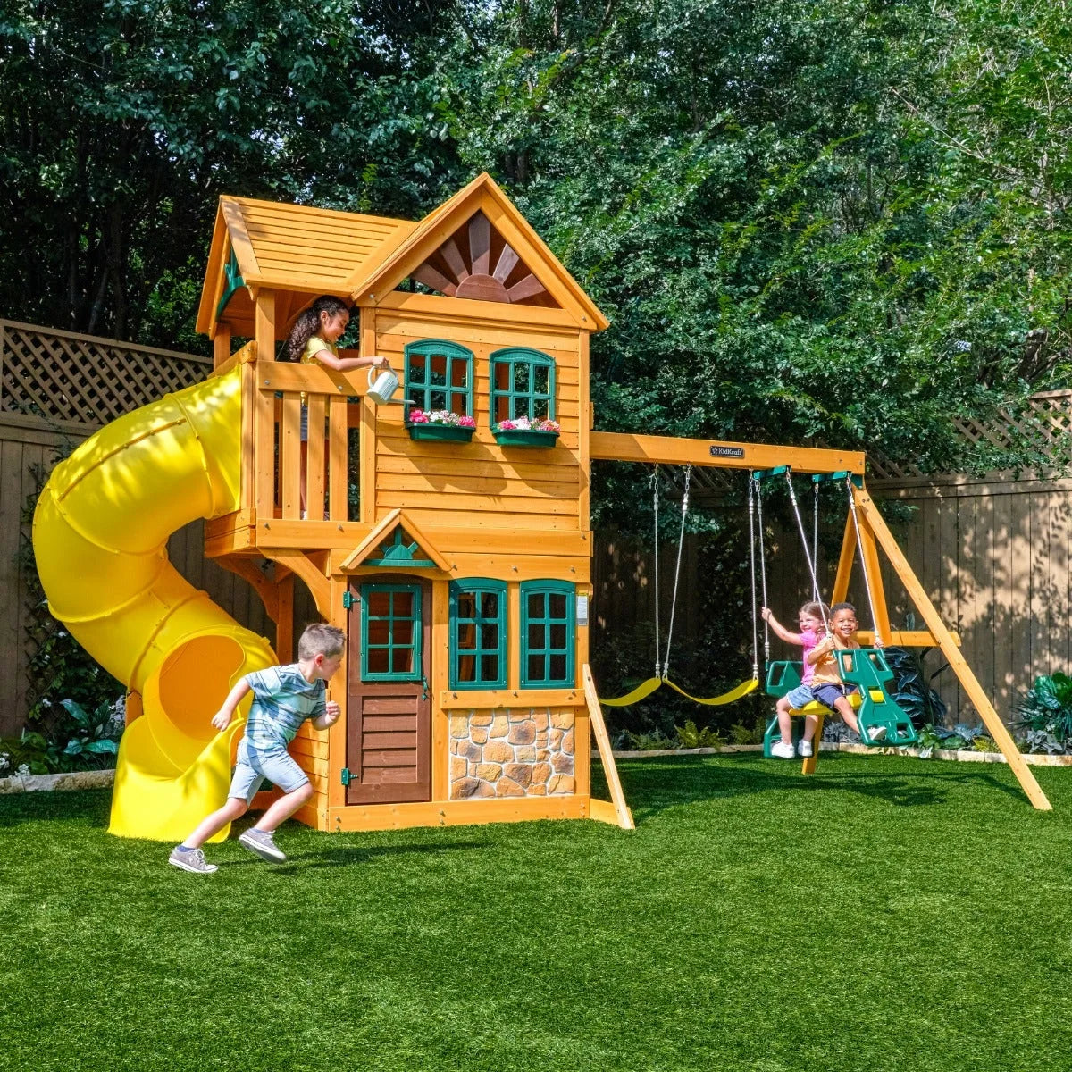 Boulder Station Swing Set / Playset - Installation Available (Assembly)