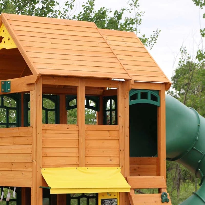 Charleston Lodge Wooden Swing Set / Playset
