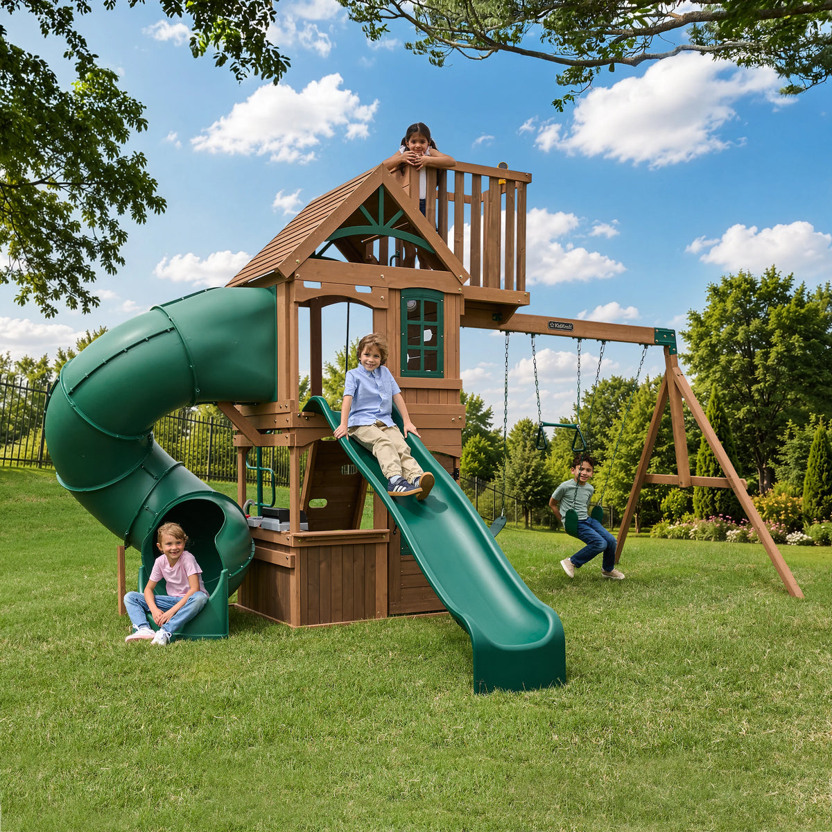 Knox Peak Swing Set - Installation Available (Assembly Included)