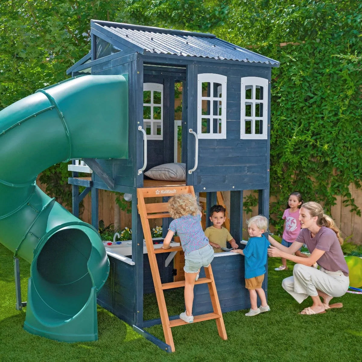 Cozy Escape Playhouse - Navy, Installation Available (Assembly)