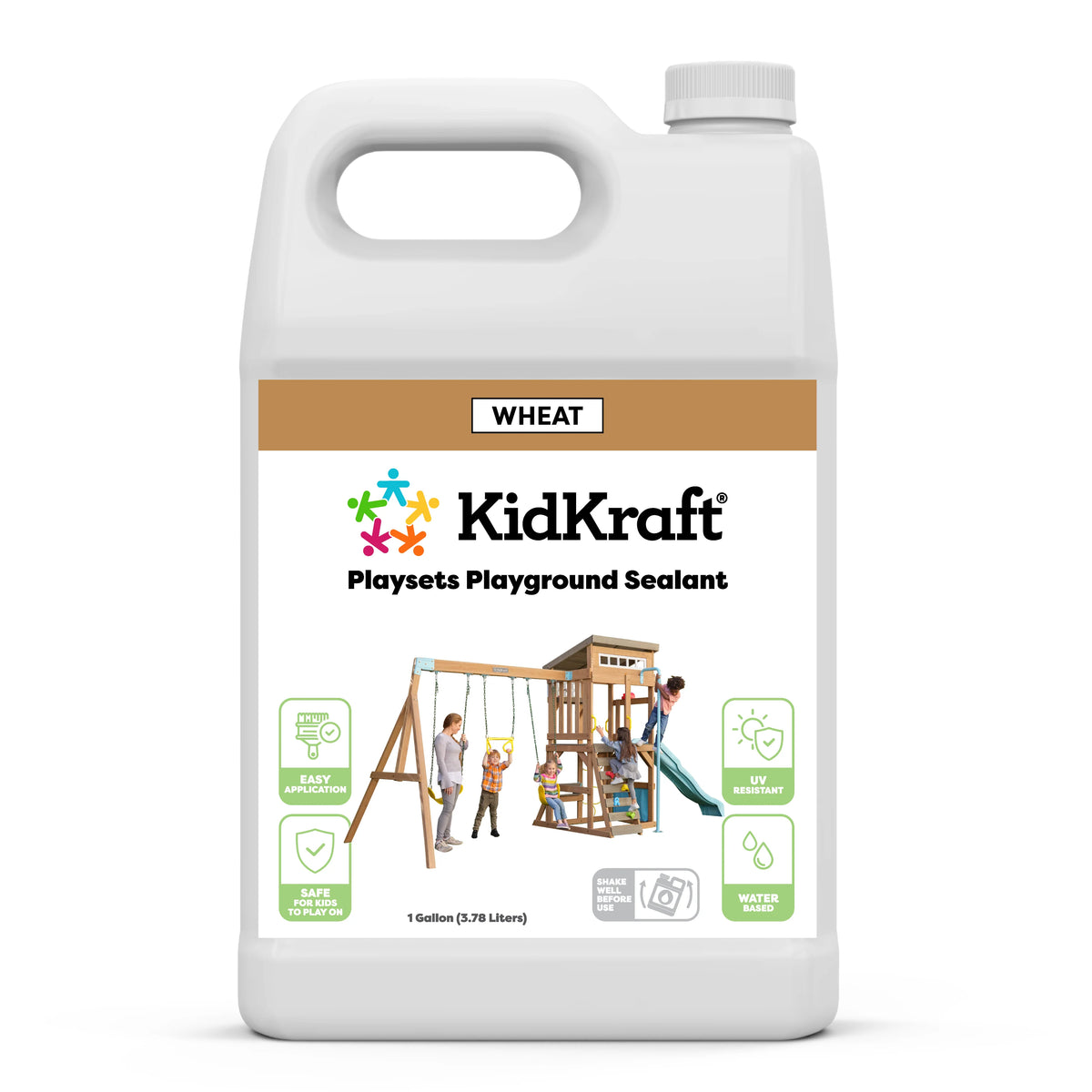 Swing Set/Playhouse Stain/Sealant – Wheat (1 Gallon)