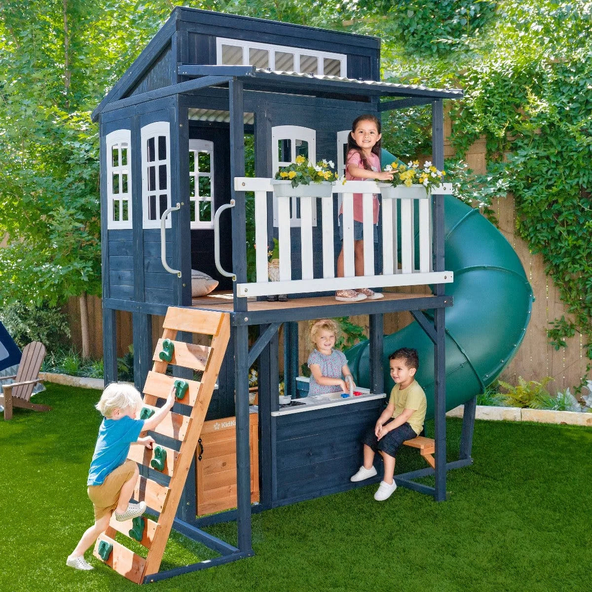 Cozy Escape Playhouse - Navy, Installation Available (Assembly)