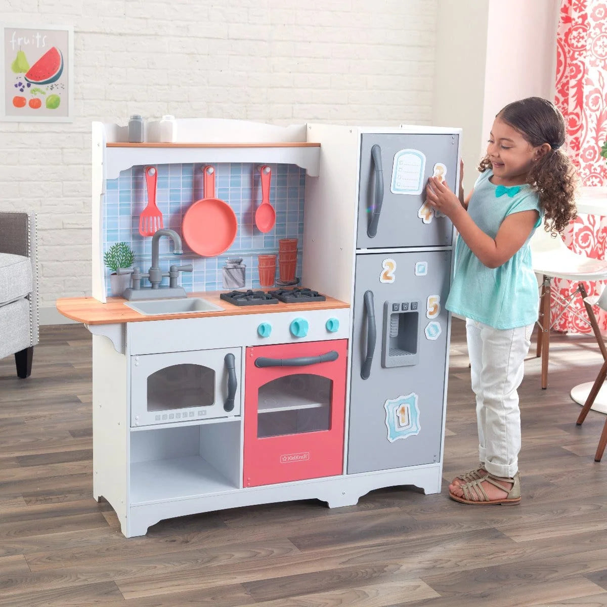 Mosaic Magnetic Coral Play Kitchen